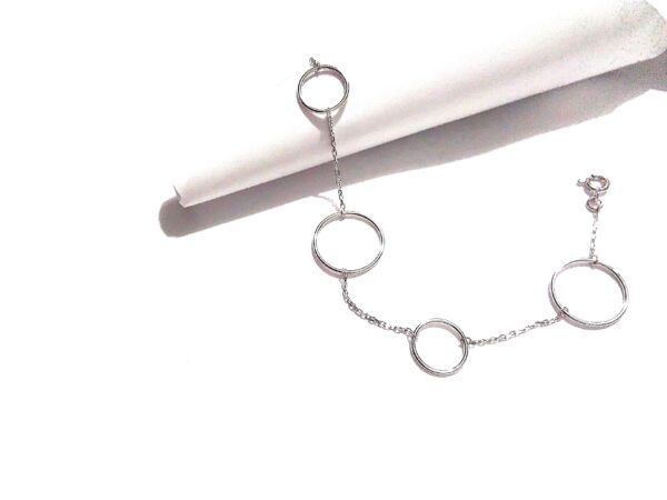 PULSERA PLATA CON CIRCULOS