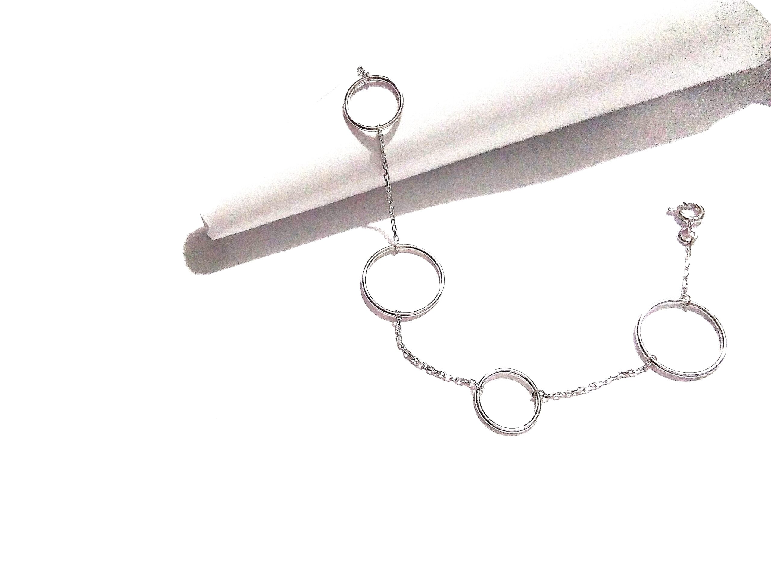 PULSERA PLATA CON CIRCULOS