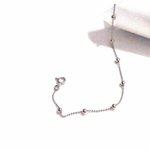 PULSERA PLATA CON BOLITAS DE PLATA