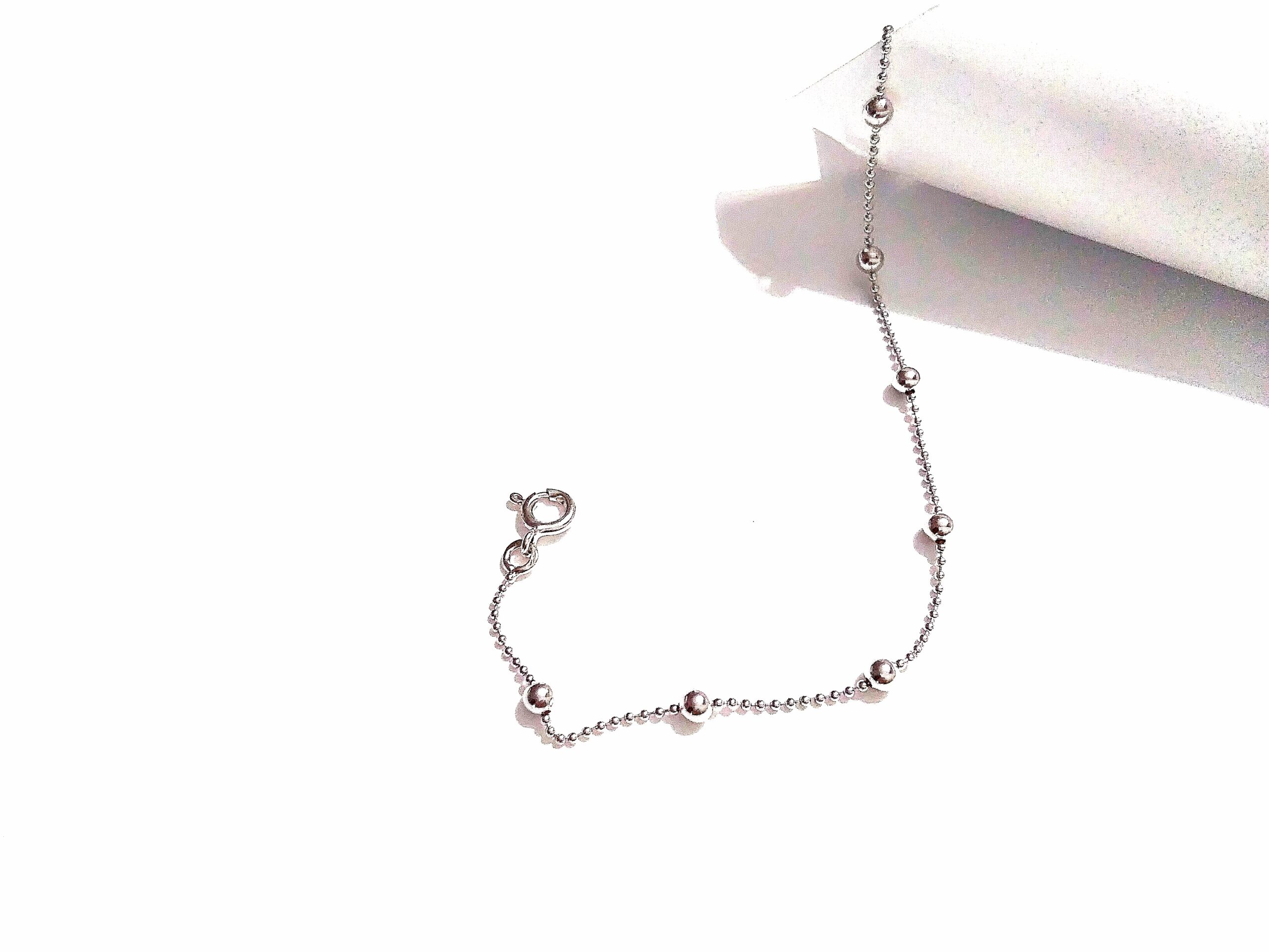 PULSERA PLATA CON BOLITAS DE PLATA