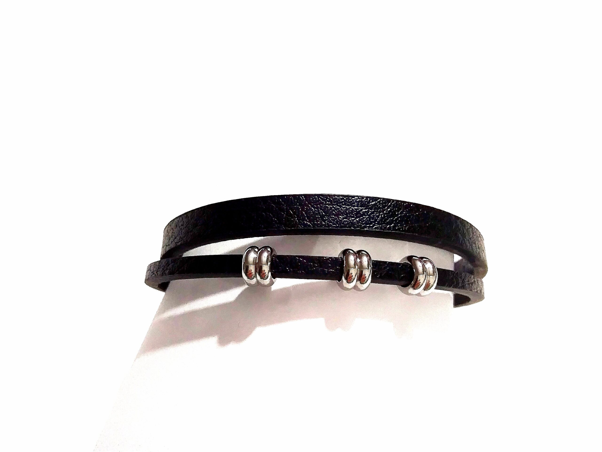 PULSERA CUERO Y ACERO