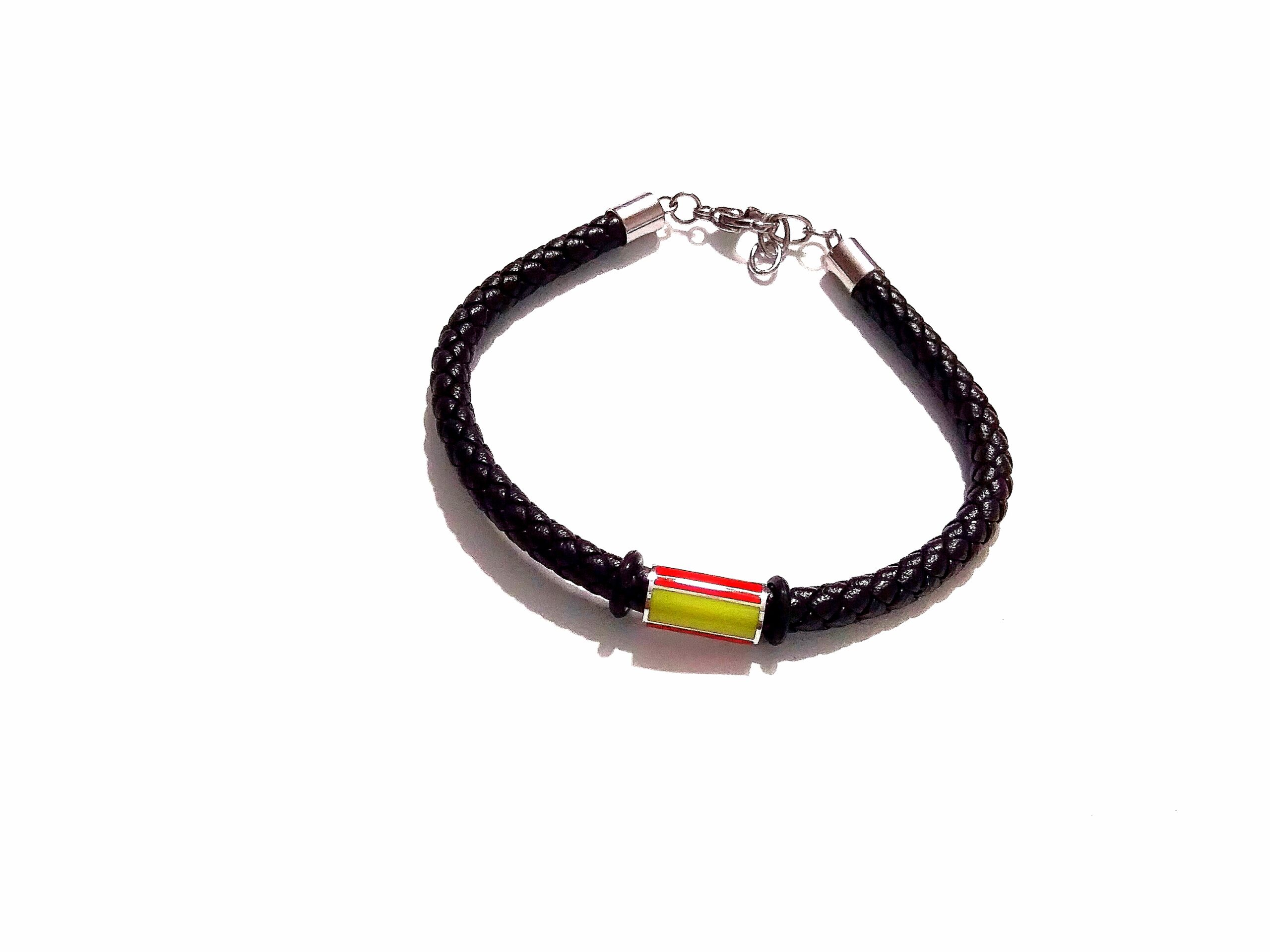 PULSERA CUERO Y ACERO - Imagen 2