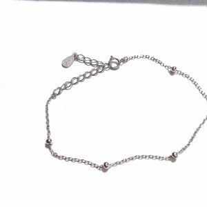 PULSERA PLATA CON BOLITAS