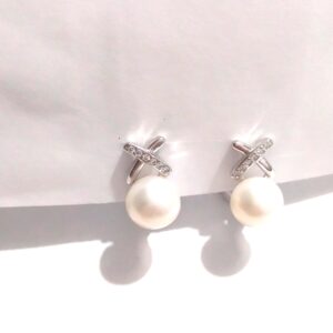 PENDIENTES PLATA Y PERLA