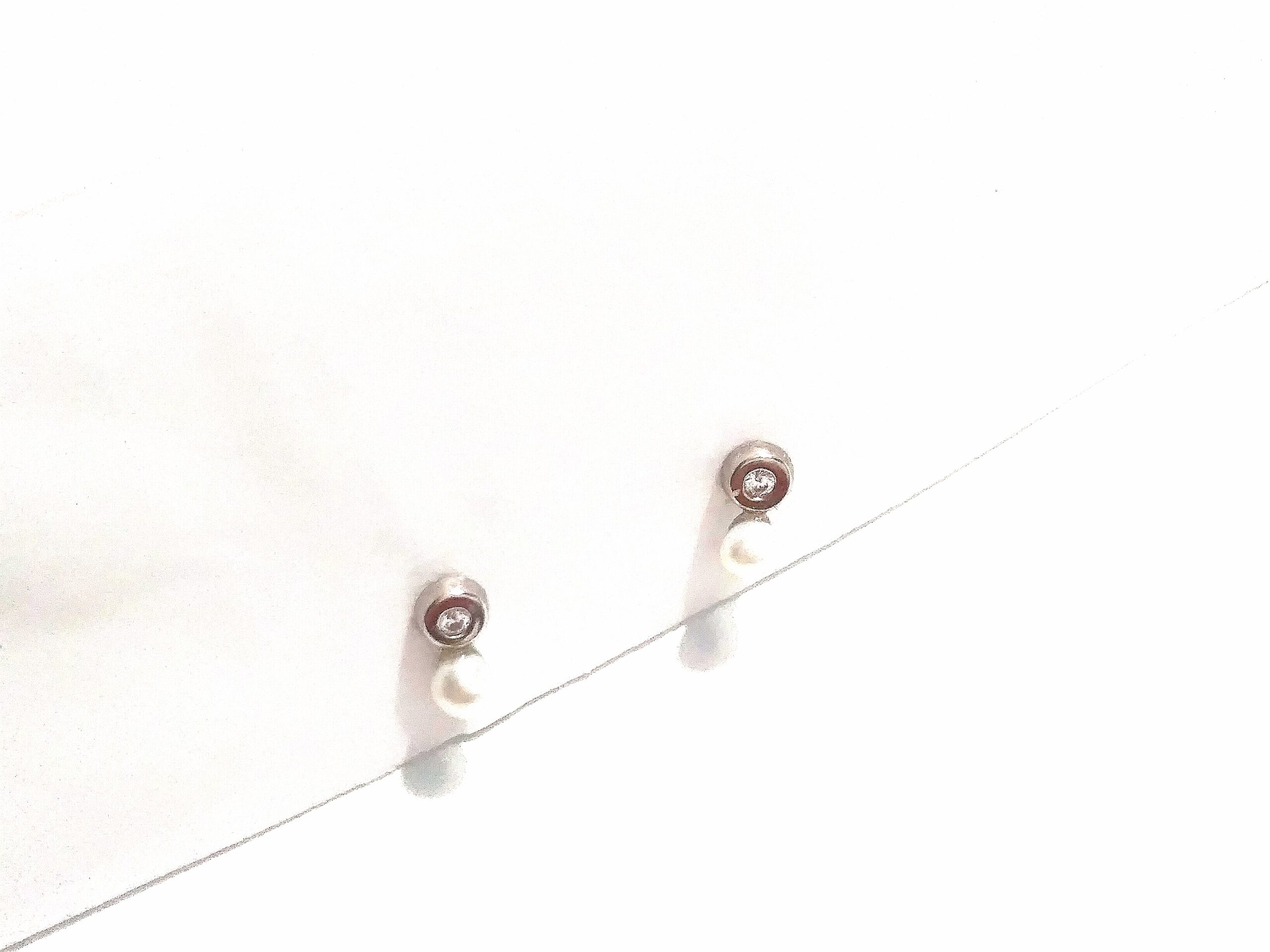 PENDIENTES PERLA NIÑA PLATA
